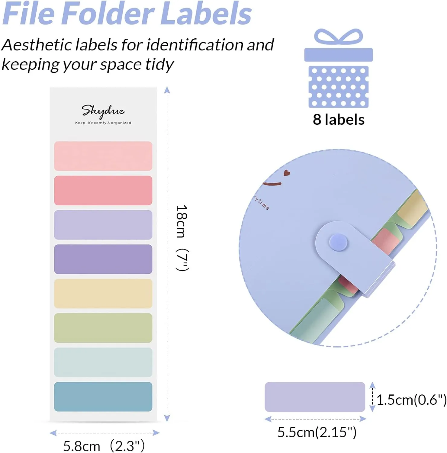 SKYDUE Letter A4 Paper Expanding File Folder Pockets Accordion Document Organizer (Purple)