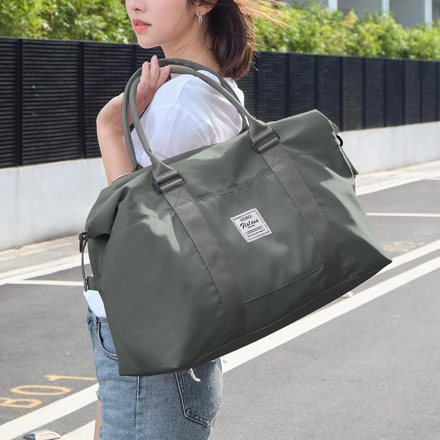 Sport Large Travel Duffle Gym Tote Weekender Carry On Beach Overnight Waterproof Luggage with Wet Bag
