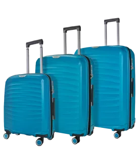 Sunwave Set of 3 Suitcases - Blue
