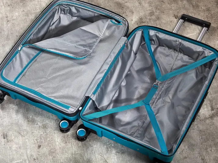 Sunwave Set of 3 Suitcases - Blue