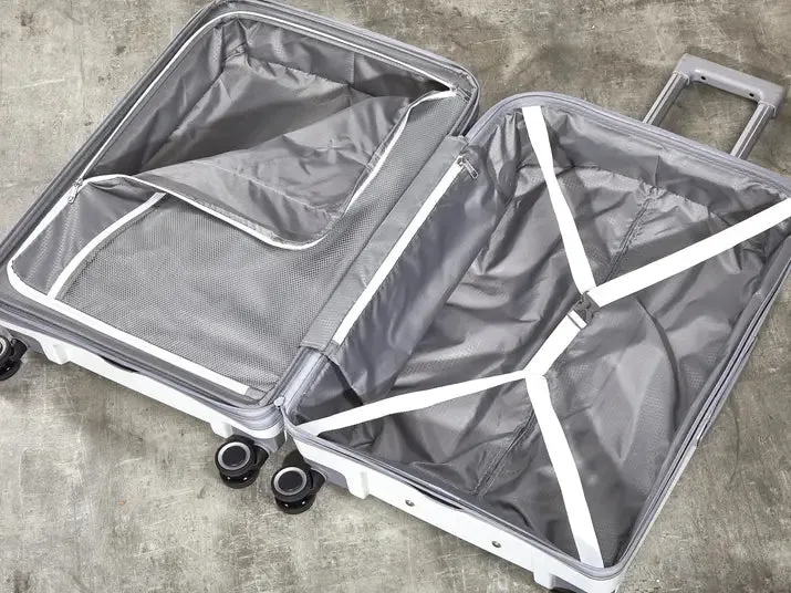 Sunwave Set of 3 Suitcases - White