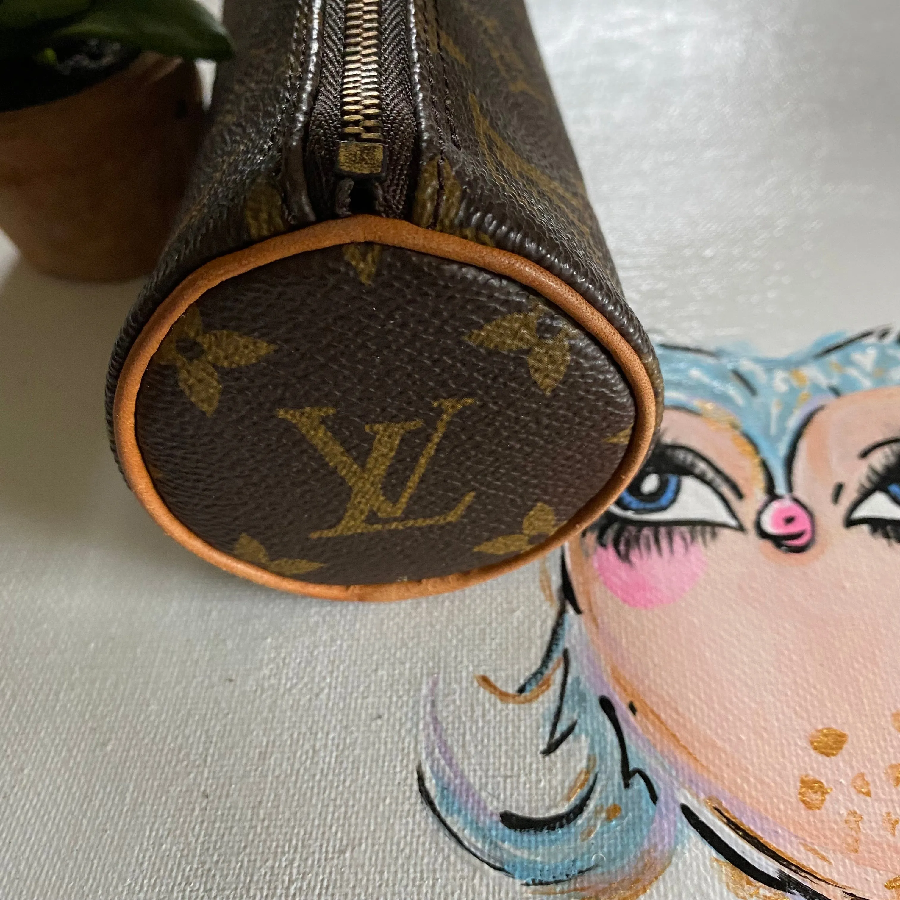 The Pencil / Makeup Pouch in Monogram