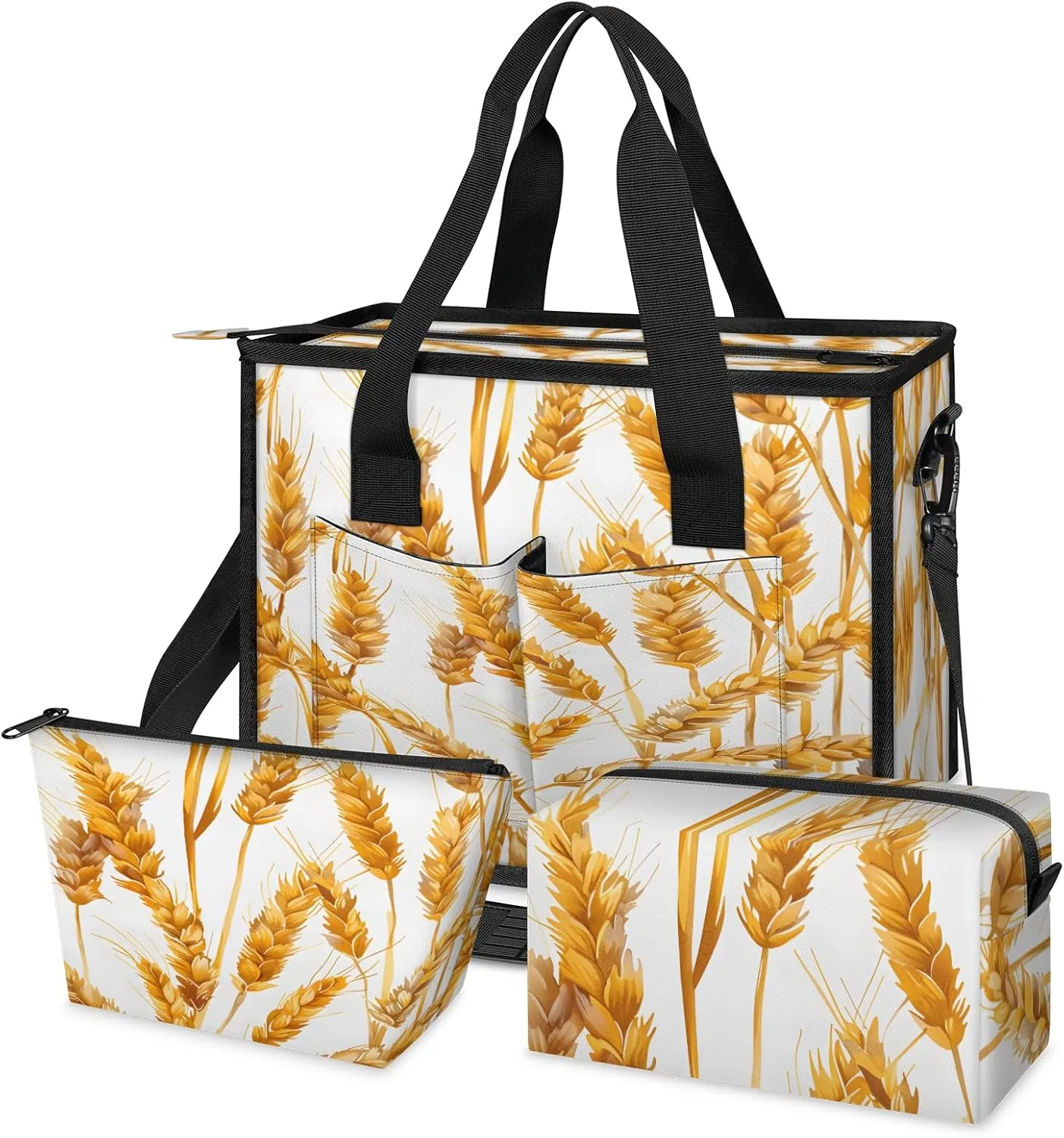 Tote Satchel Bag Set 3PCS for Women, Tote Briefcase Shoulder Handbag Purse Satchels