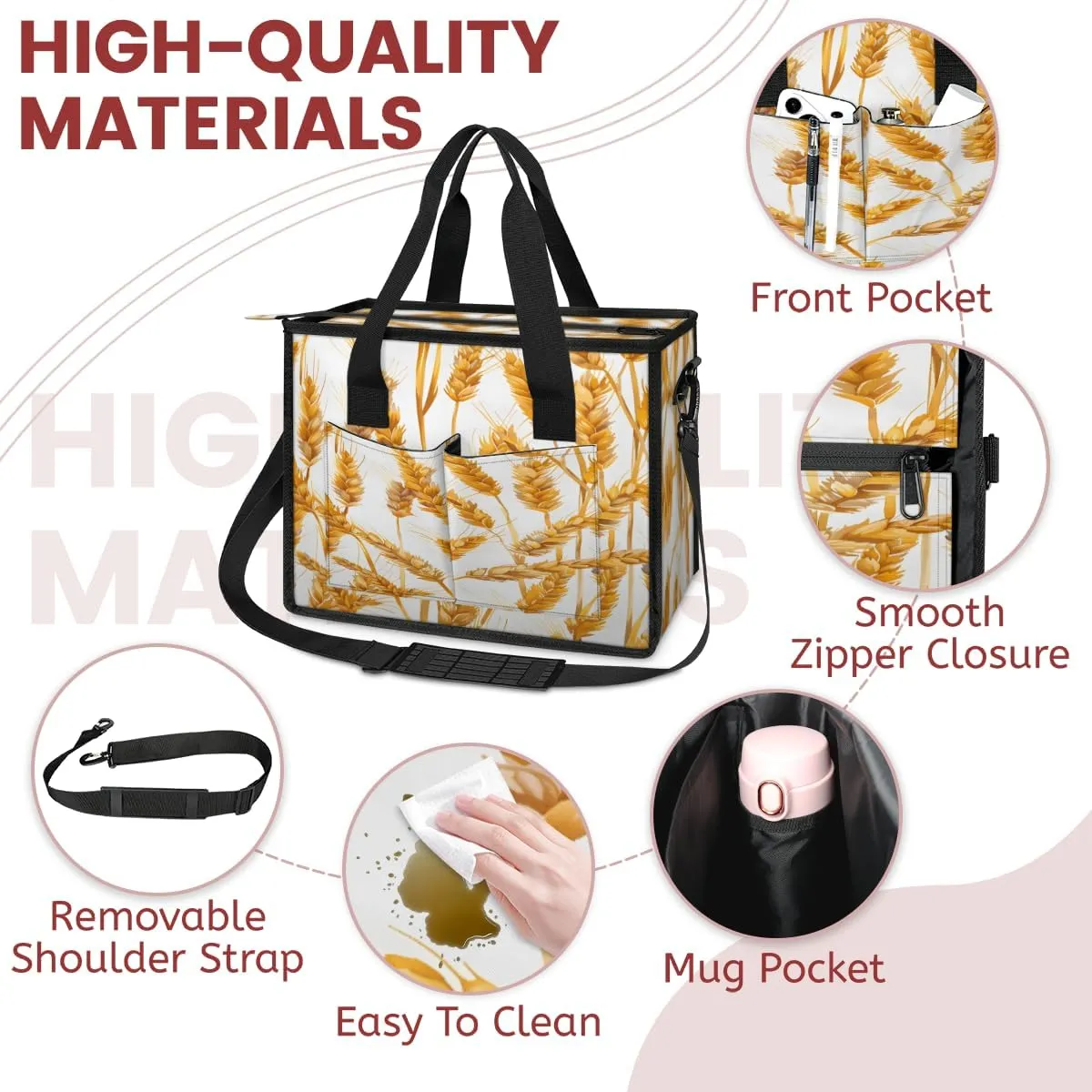 Tote Satchel Bag Set 3PCS for Women, Tote Briefcase Shoulder Handbag Purse Satchels