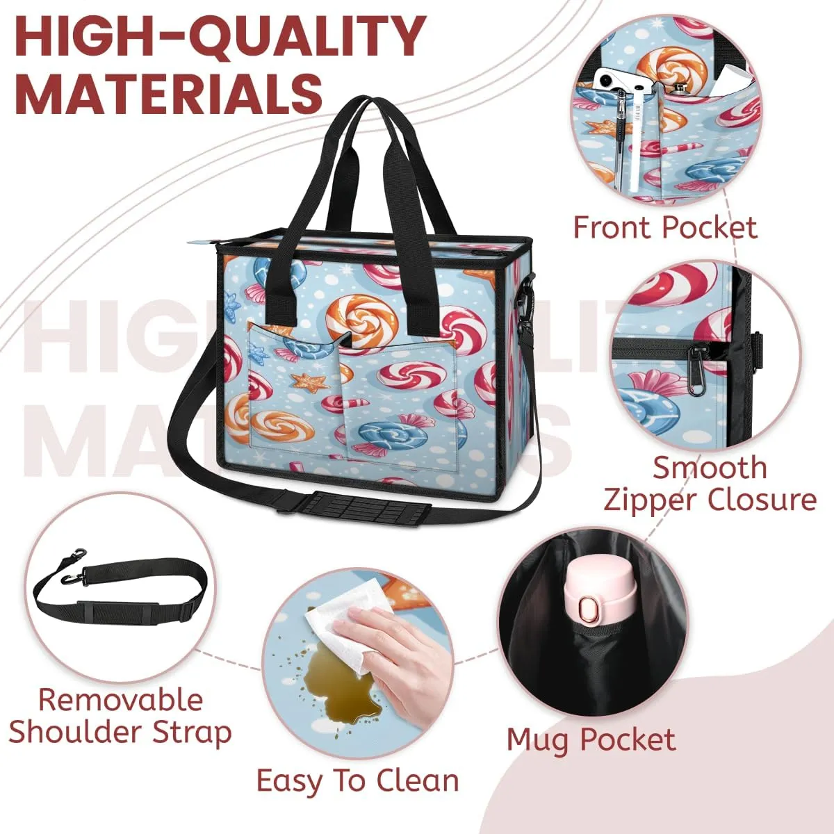 Tote Satchel Bag Set 3PCS for Women, Tote Briefcase Shoulder Handbag Purse Satchels