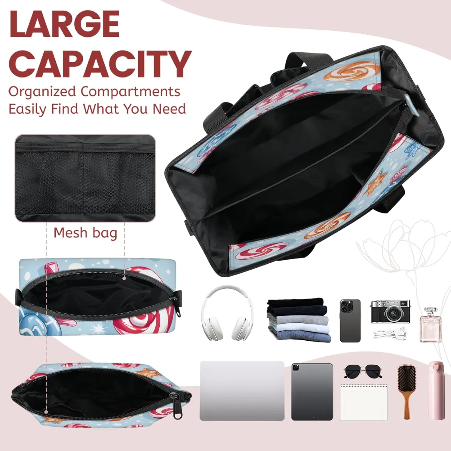 Tote Satchel Bag Set 3PCS for Women, Tote Briefcase Shoulder Handbag Purse Satchels