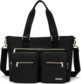 Water Repellent Nylon Shoulder Handbag - Laptop Tote Briefcase Clinical Bag
