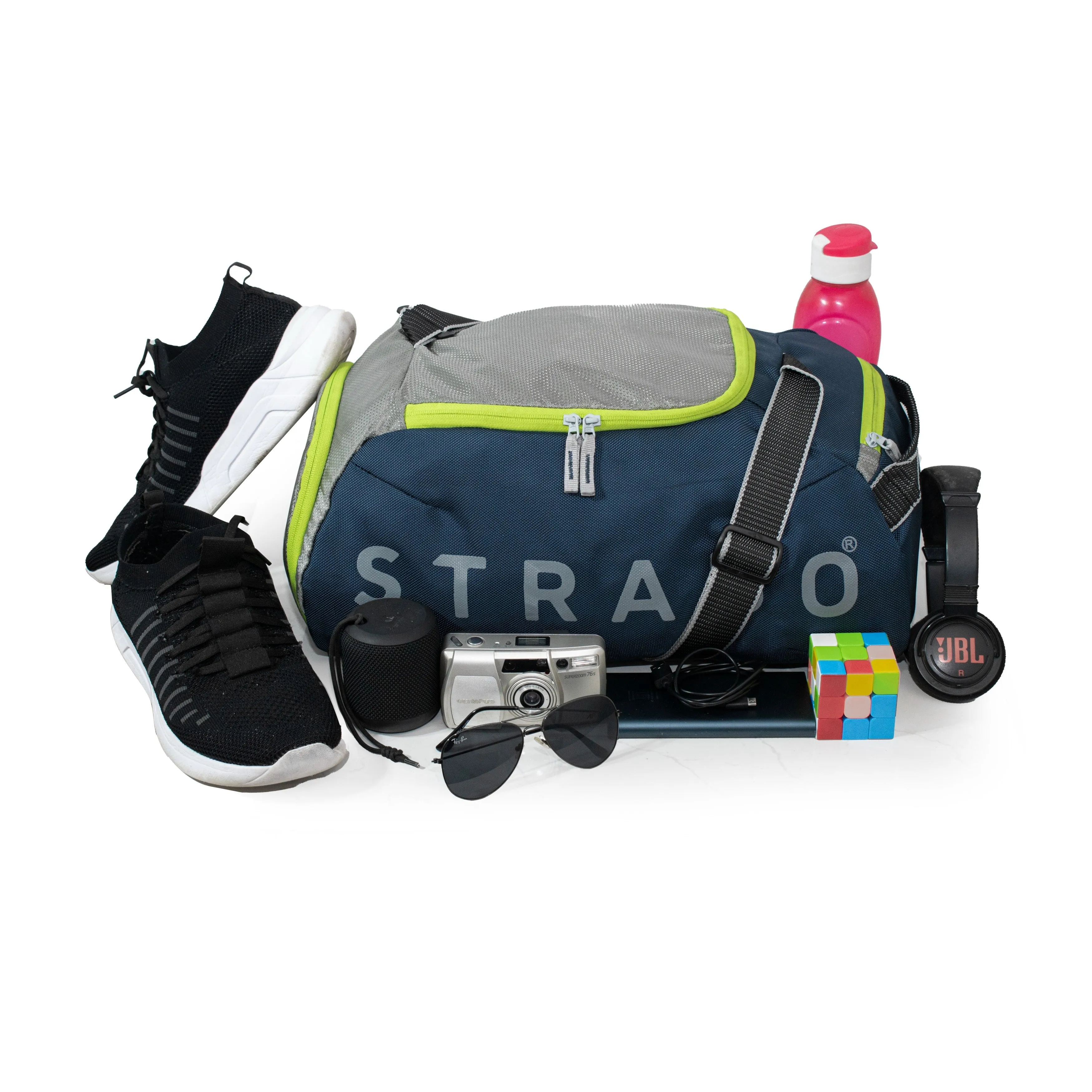 Weekend Sports Duffel - Navy Silver