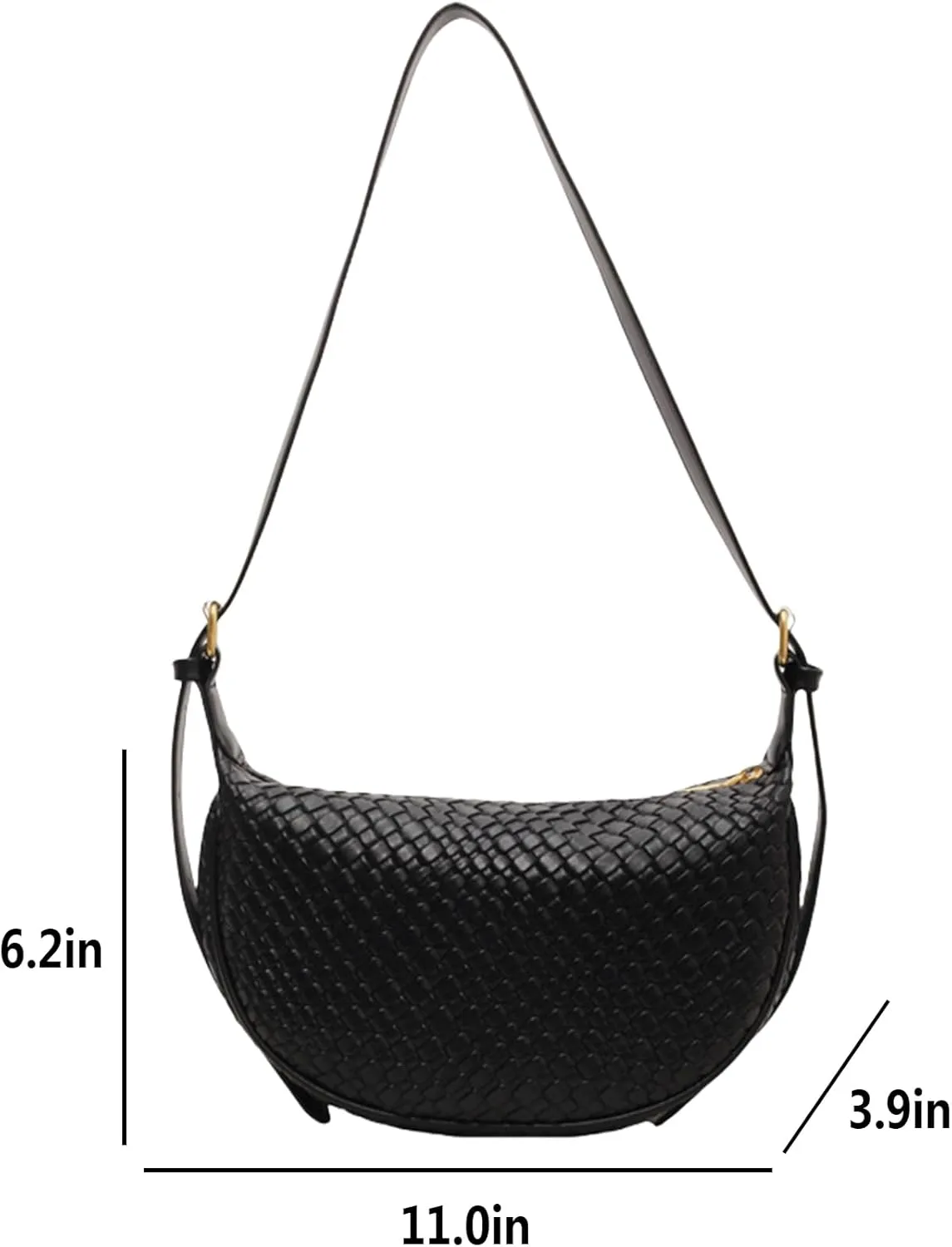 Woven Dumpling Bag for Women Cloud Purse Soft Leather Crossbody Shoulder Bag Woven Leather Tote Bag Hobo Bag