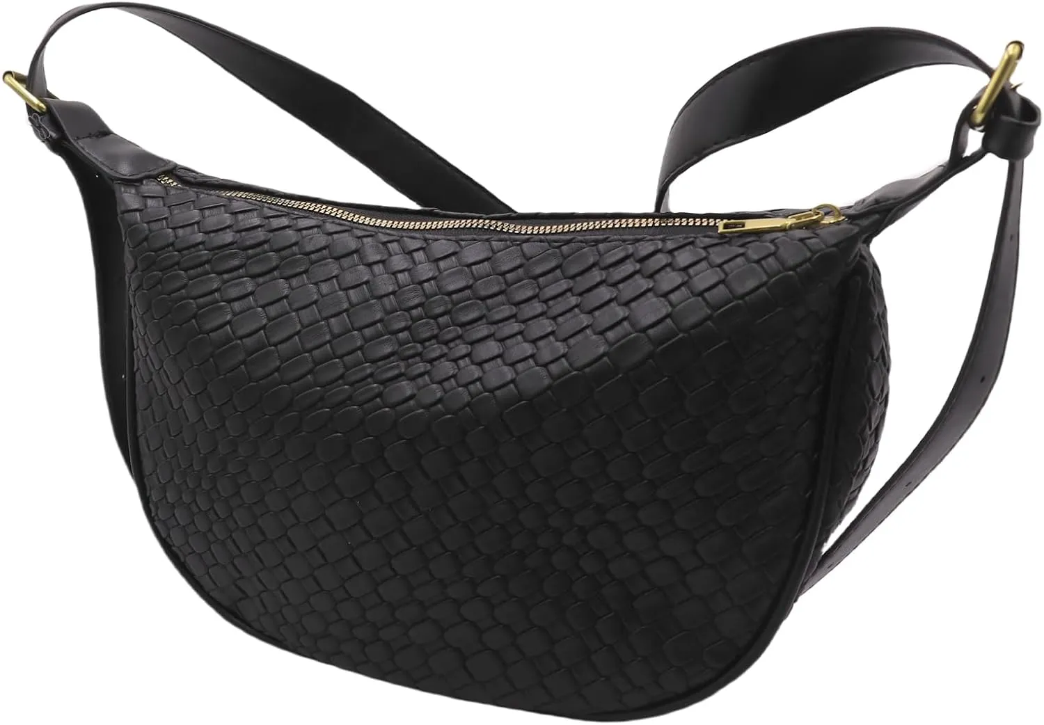 Woven Dumpling Bag for Women Cloud Purse Soft Leather Crossbody Shoulder Bag Woven Leather Tote Bag Hobo Bag